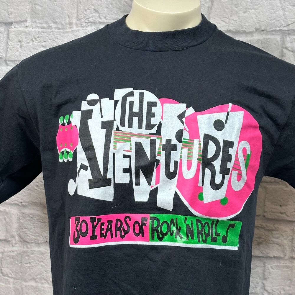 The Ventures Surf Band Large Men's T-Shirt Made In USA Screen Stars Best 50/50